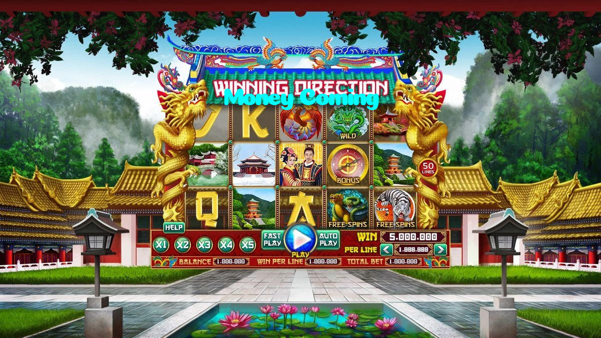 Money Coming casino presented on mobile device in Pakistan with slots and live games